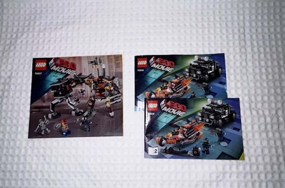 LEGO The Movie Instruction Manuals 70807 and 70808